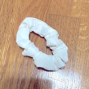 White Lululemon Scrunchie